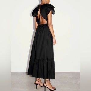 Zara Openwork Embroidered Dress